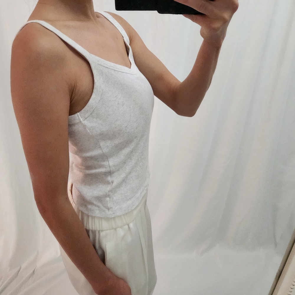 Aritzia Light Gray Tank Top - Picture 3 of 9